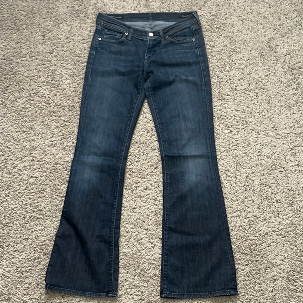 Citizens Of Humanity Flare Blue Jeans Wide Leg